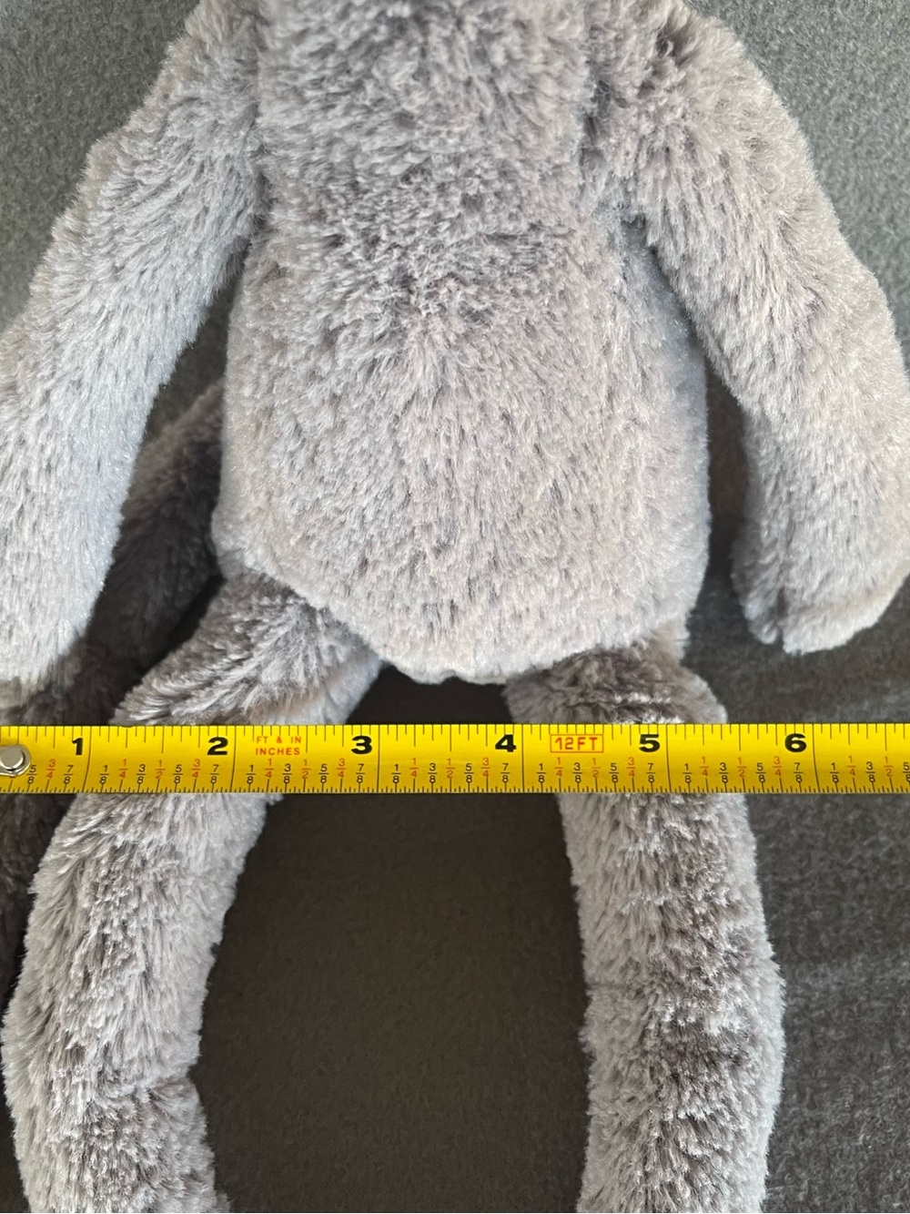 Jellycat Pitterpat Grey Kitty Cat Plush RARE 16" Large Retired HTF Stuffed Anima - Picture 3 of 16